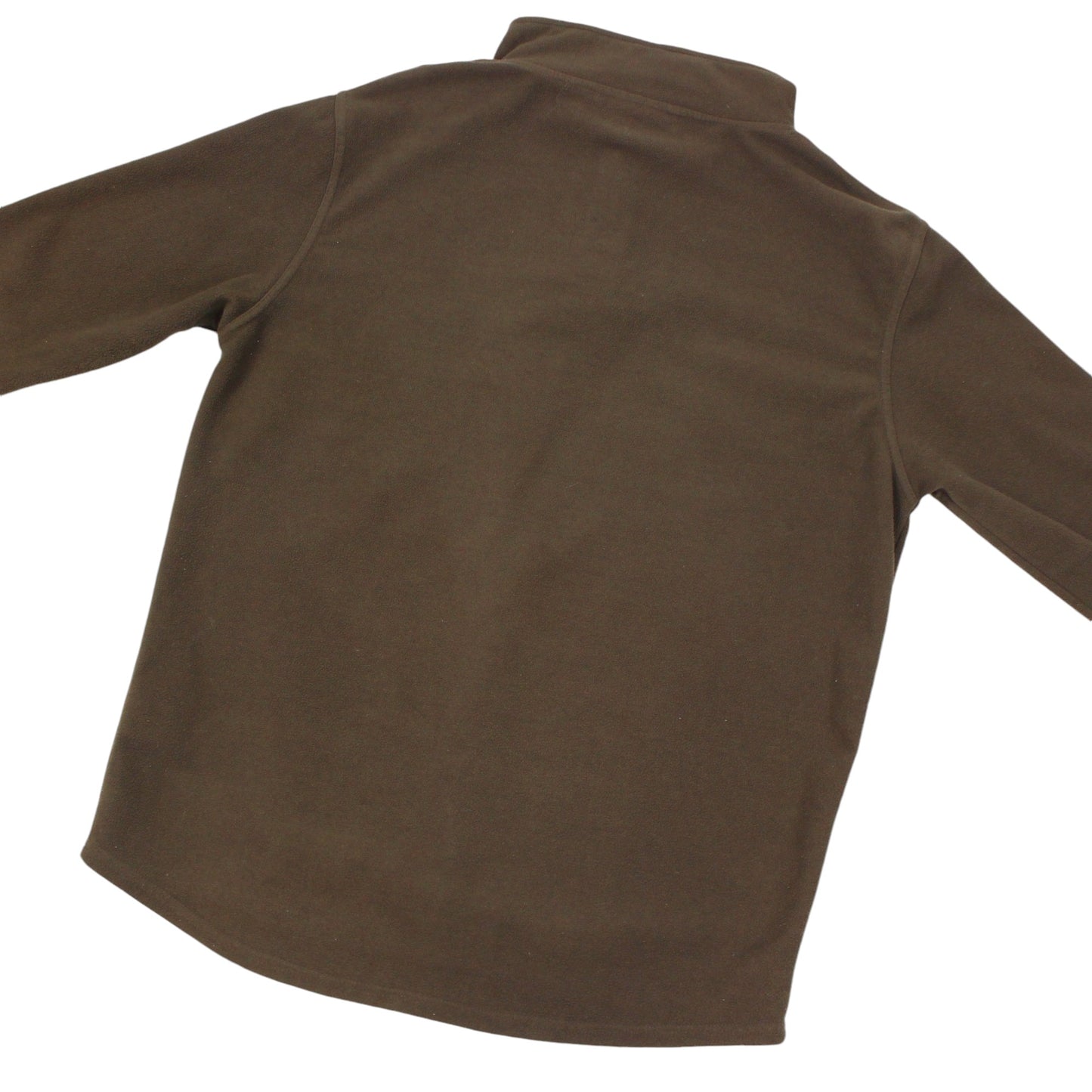 00s Animal Brown Embroidered 1/4 Zip Fleece (M)