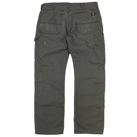 Dickies Green Baggy Heavy Carpenter Trousers (W36" X L30")