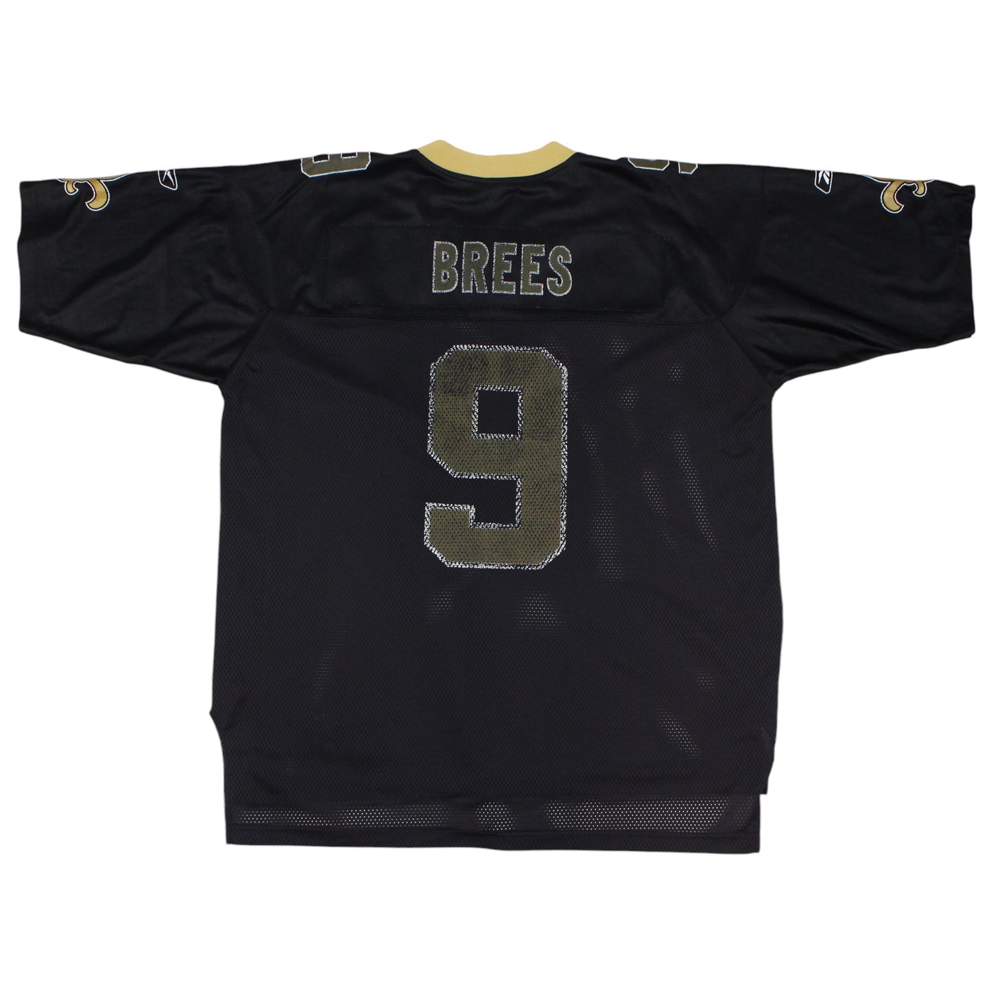 00s New Orleans Saints Reebok Black #9 Brees Jersey (XL)