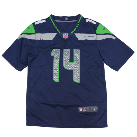 Seattle Seahawks Nike Navy #14 Metcalf Jersey (M)