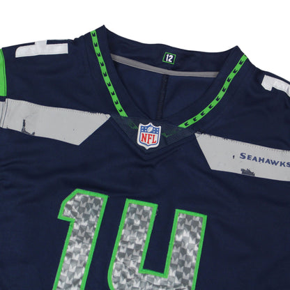 Seattle Seahawks Nike Navy #14 Metcalf Jersey (M)