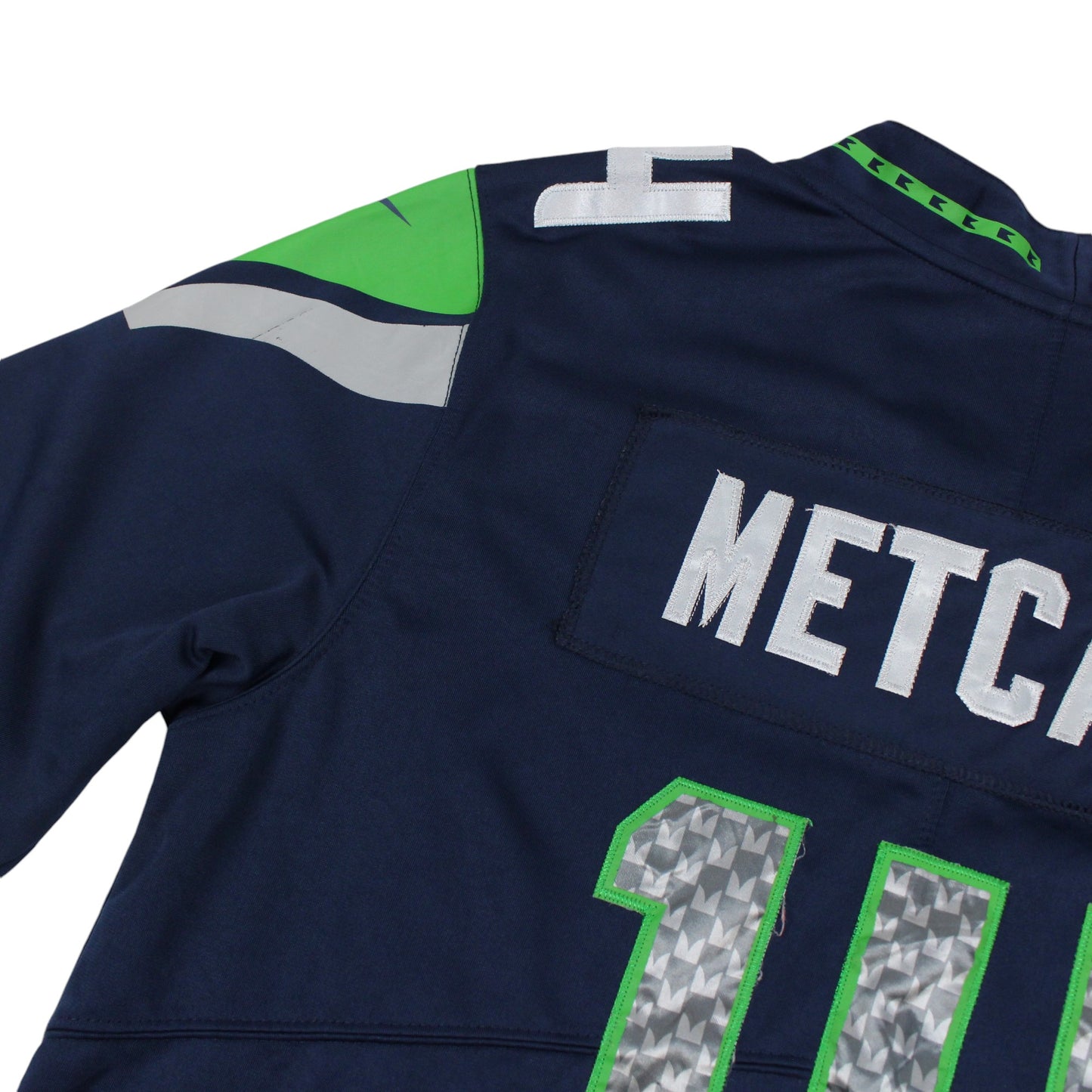 Seattle Seahawks Nike Navy #14 Metcalf Jersey (M)