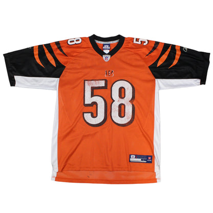 00s Cincinnati Bengals Reebok Orange #58 Maualuga Jersey (XL)