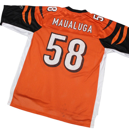 00s Cincinnati Bengals Reebok Orange #58 Maualuga Jersey (XL)