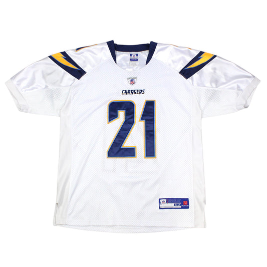 00s Los Angeles Chargers Reebok White #21 Tomlinson Jersey (XL)