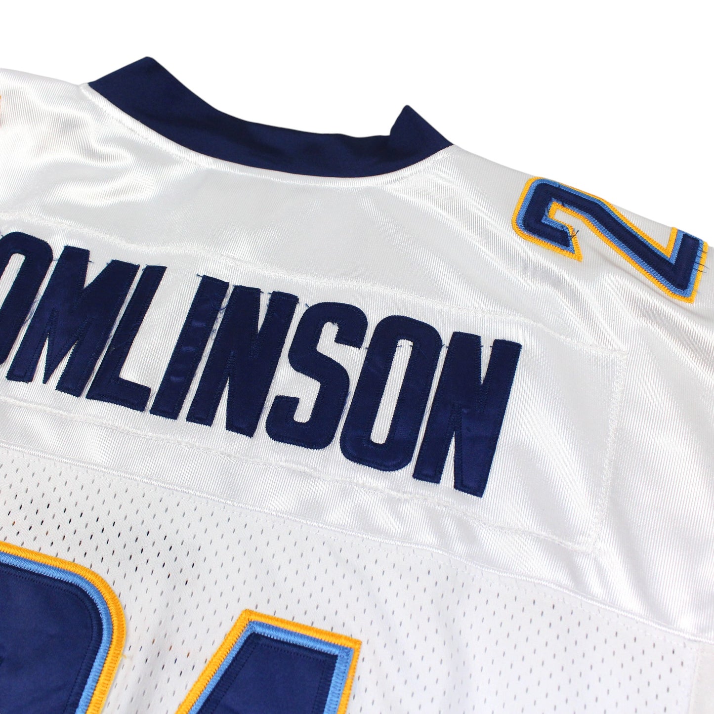 00s Los Angeles Chargers Reebok White #21 Tomlinson Jersey (XL)