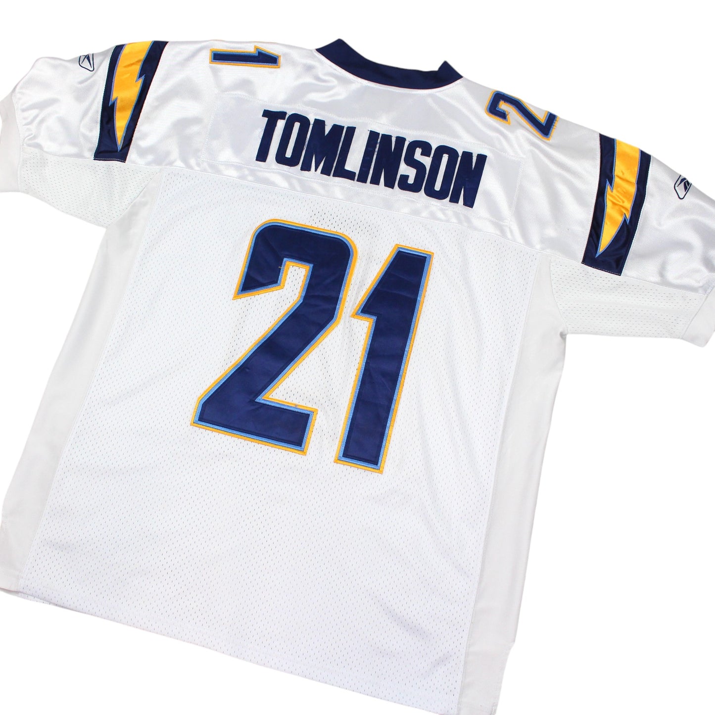 00s Los Angeles Chargers Reebok White #21 Tomlinson Jersey (XL)