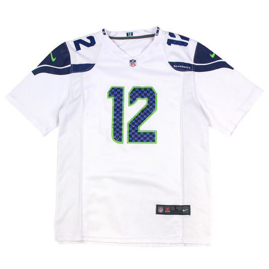 Seattle Seahawks Nike White #12 Fan Jersey (S)