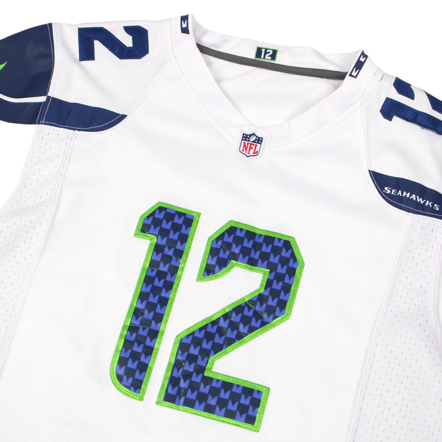 Seattle Seahawks Nike White #12 Fan Jersey (S)