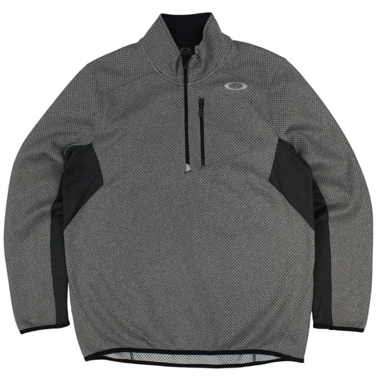 00s Oakley Grey Polyester 1/4 Zip (M)