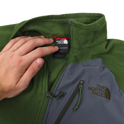 The North Face Green 1/4 Zip Fleece (S)