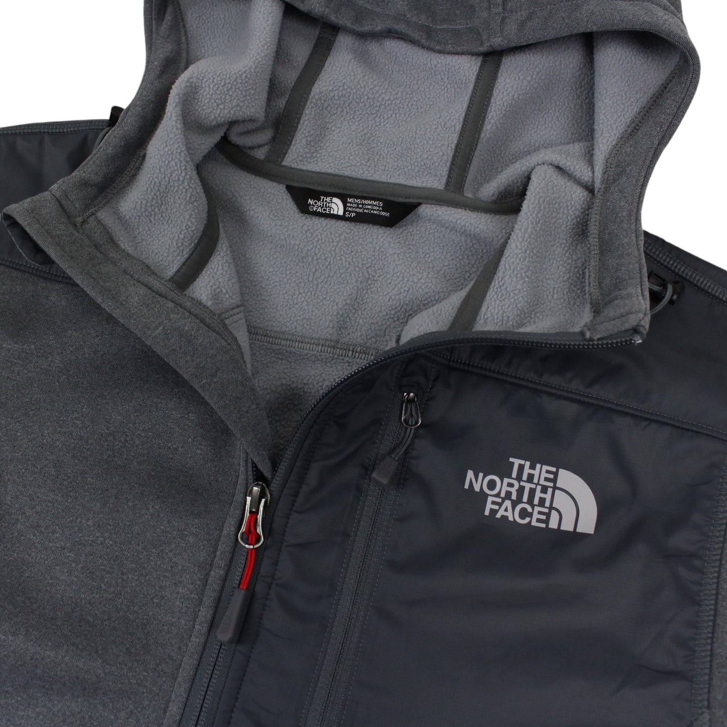 The North Face Grey Fleece Lined Hoodie (S)