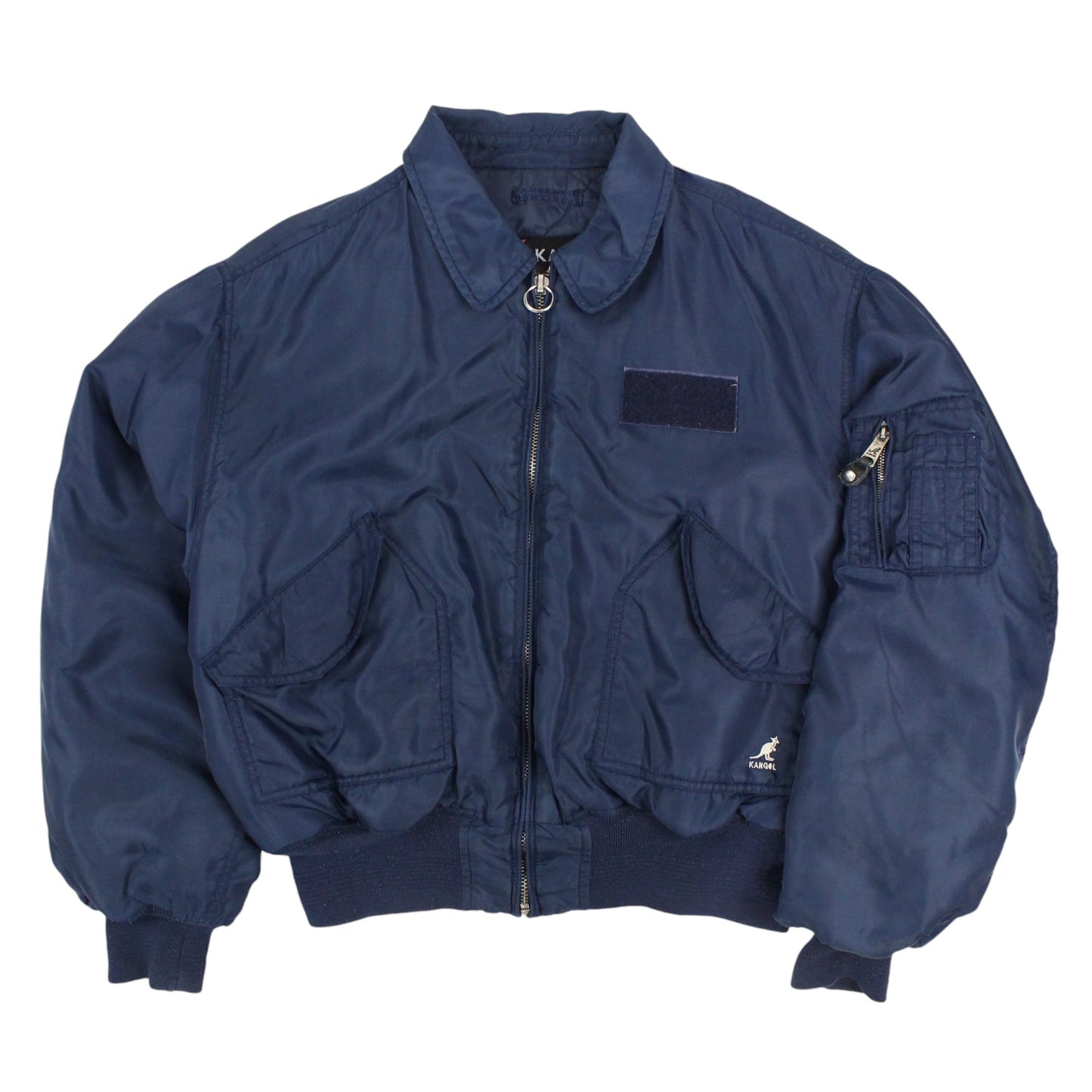 90s Kangol Navy Bomber Jacket (L)