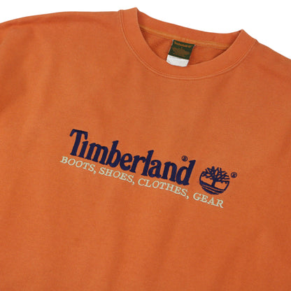 00s Timberland Orange Embroidered Sweatshirt (XXL)