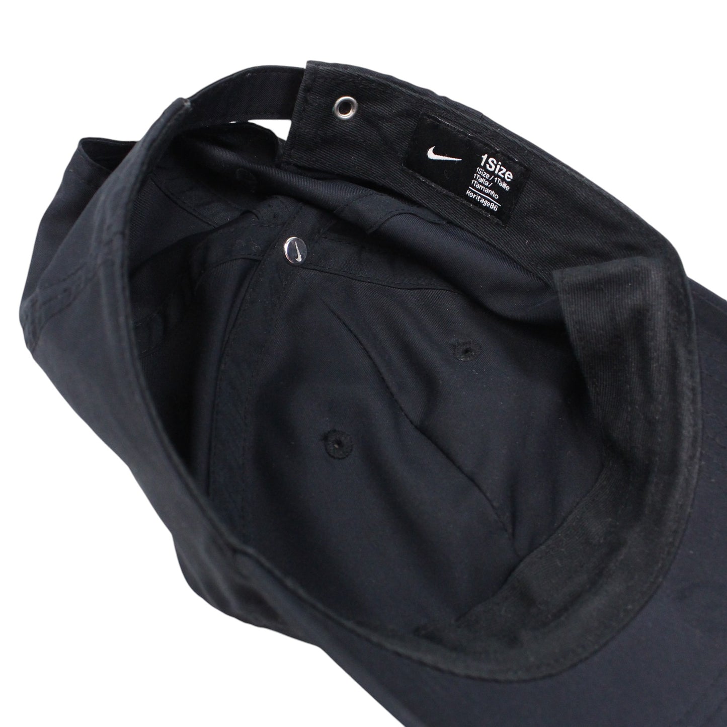 Nike Metal Swoosh Black Baseball Cap