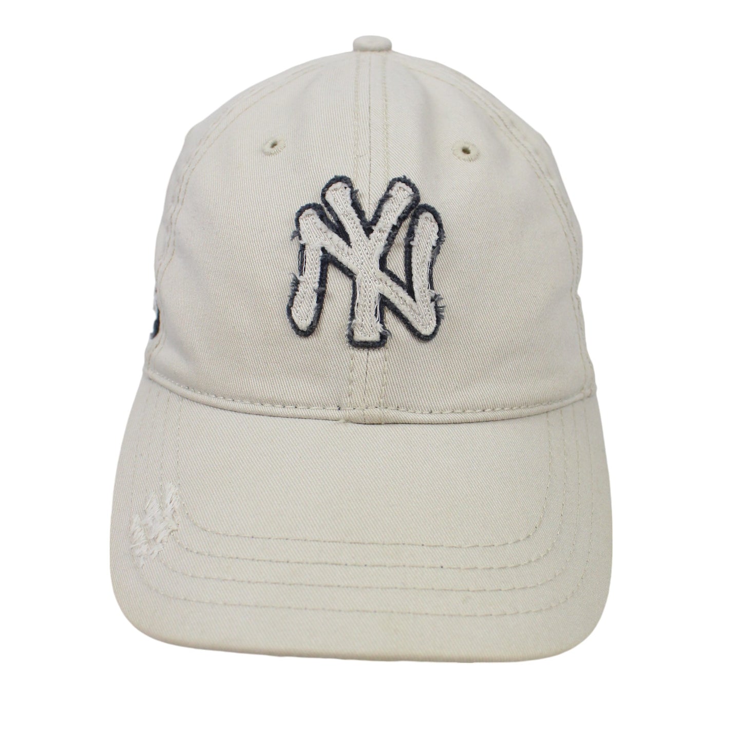 00s New York Yankess Cream Embroidered Baseball Cap