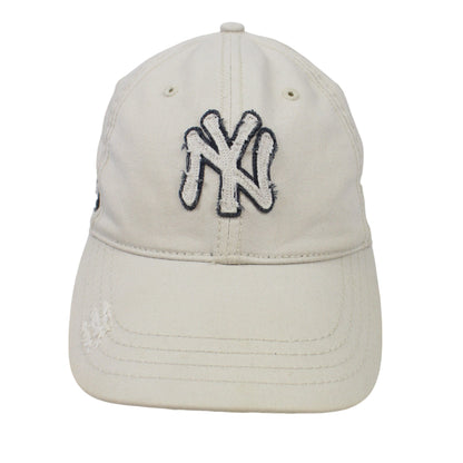 00s New York Yankess Cream Embroidered Baseball Cap