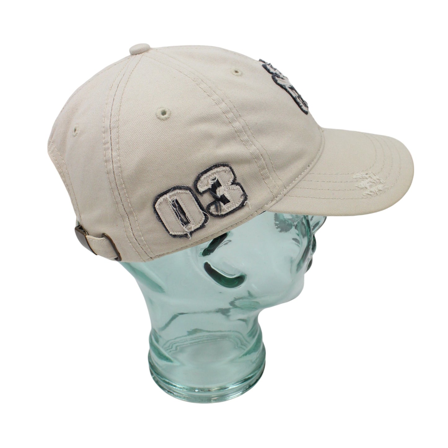 00s New York Yankess Cream Embroidered Baseball Cap