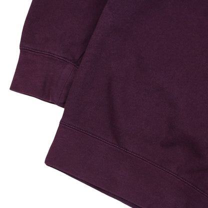 00s Stussy Burgundy Embroidered Sweatshirt (S)