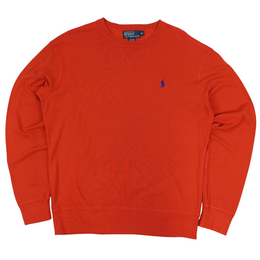 00s Polo Ralph Lauren Orange Thin Sweatshirt (M)