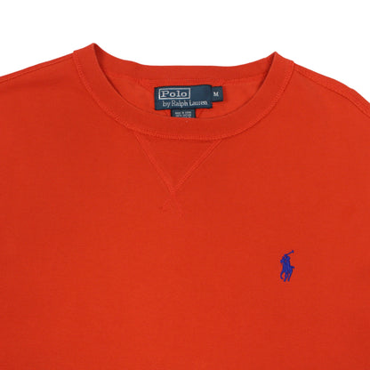 00s Polo Ralph Lauren Orange Thin Sweatshirt (M)