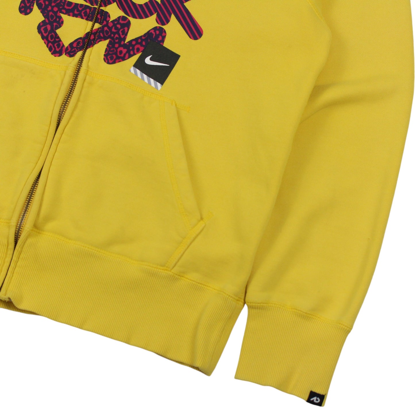 00s Nike Yellow Full Zip Hoodie (M)