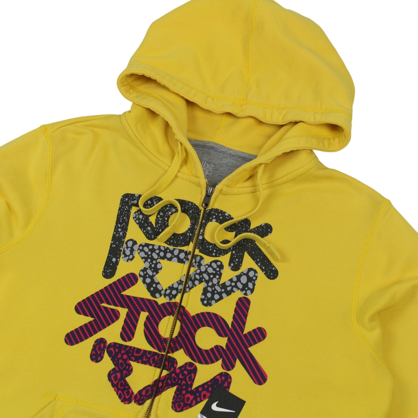 00s Nike Yellow Full Zip Hoodie (M)