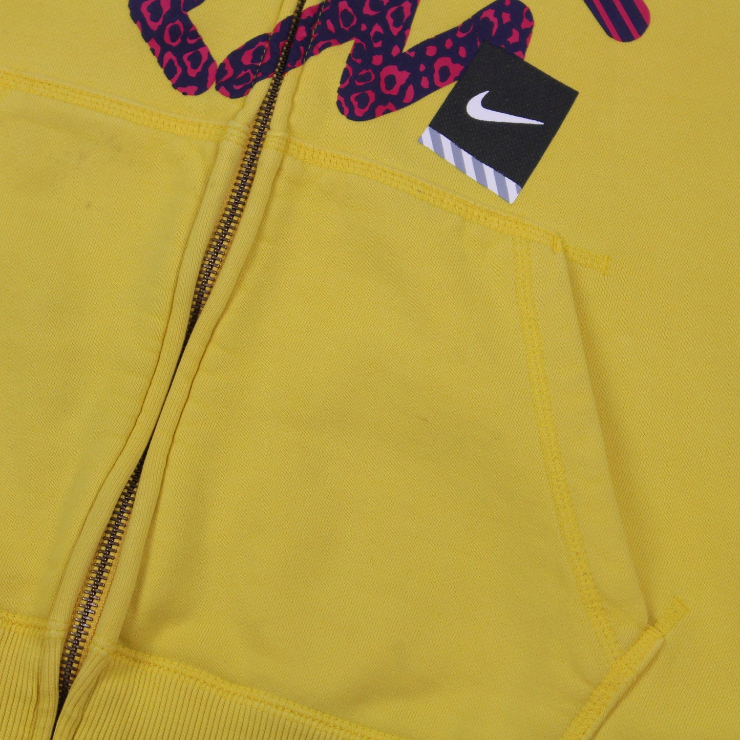 00s Nike Yellow Full Zip Hoodie (M)