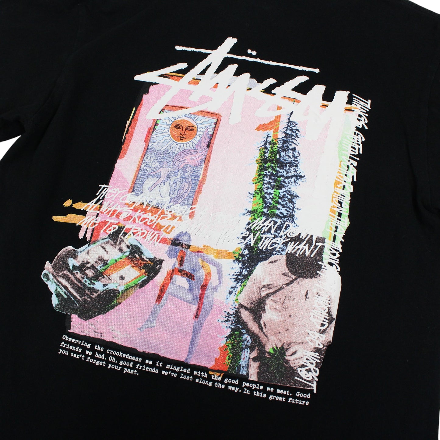 Stussy Graphic Black T-Shirt (XS)