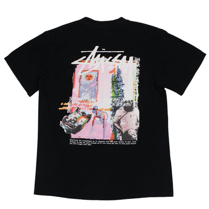 Stussy Graphic Black T-Shirt (XS)