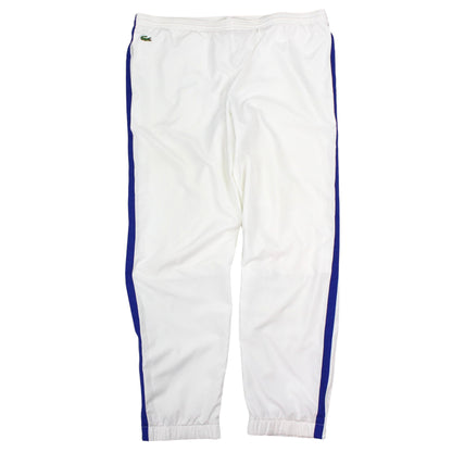 00s Lacoste Sport White Tracksuit Bottoms (XXL)