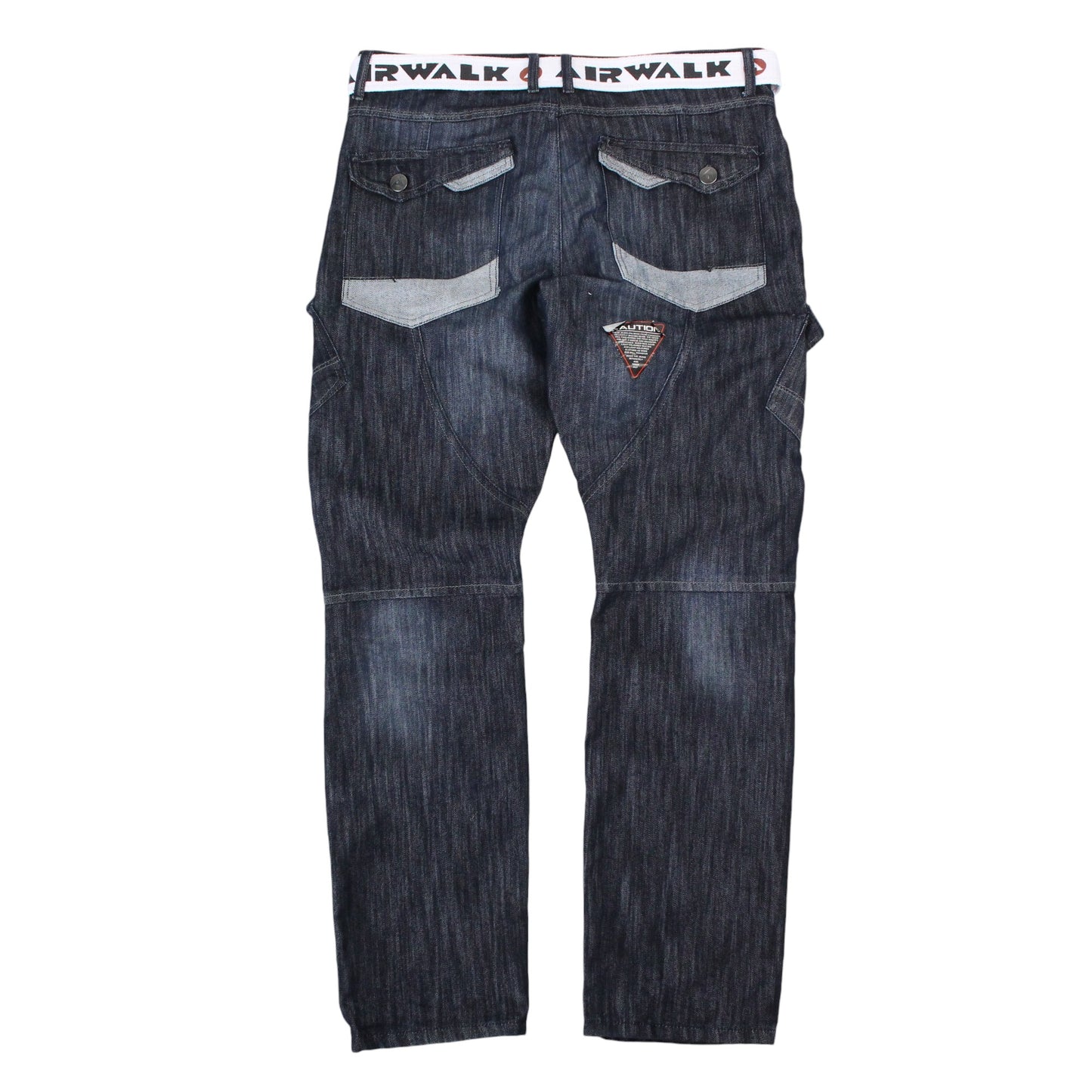 00s Airwalk Denim Jeans With Belt (W36" X L32")