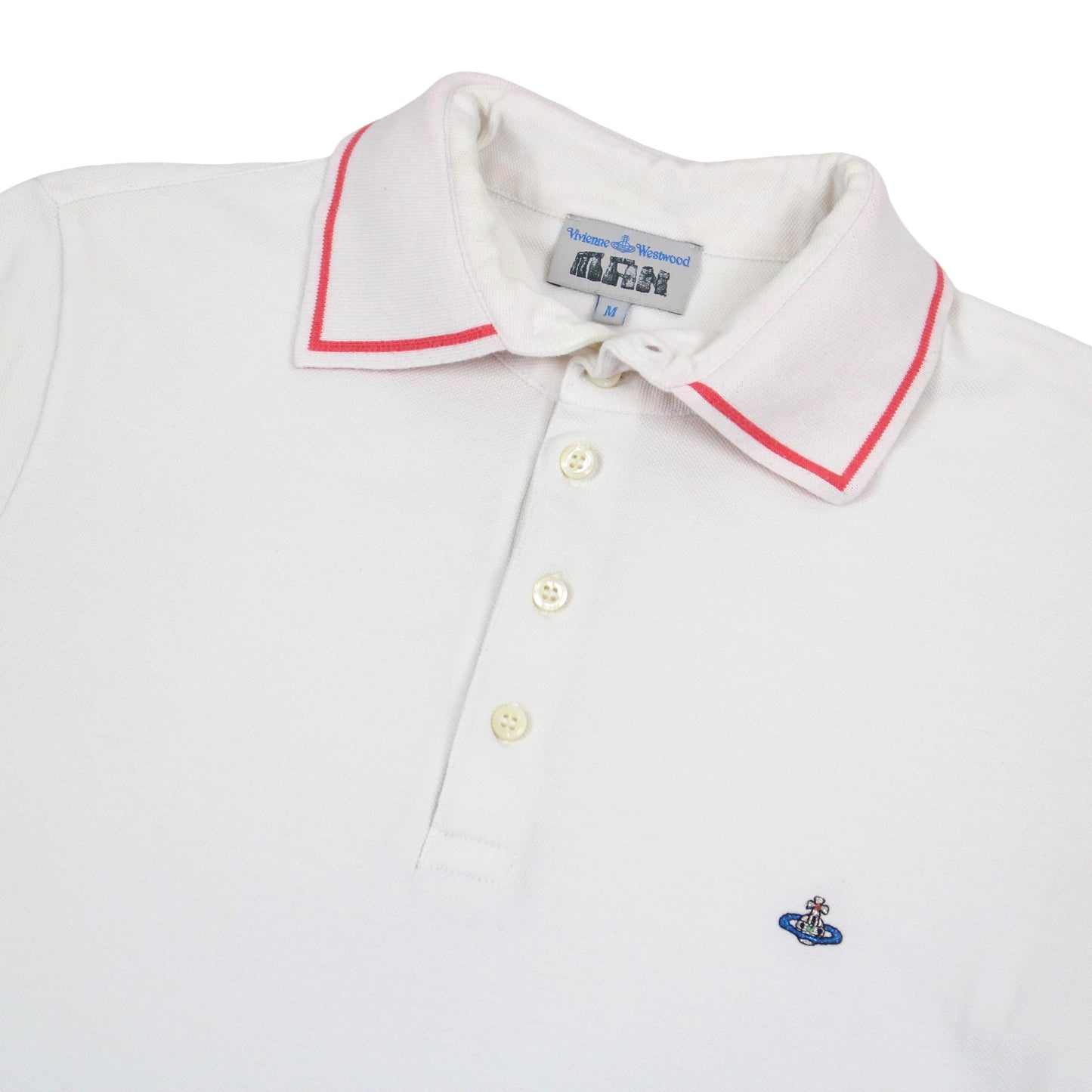 Vivienne Westwood Orb White Polo Top (S)