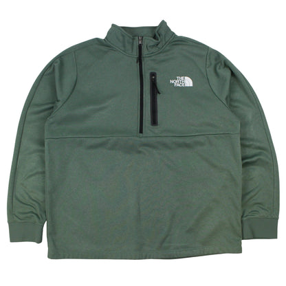 The North Face Green Fleece Lined 1/4 Zip (L)