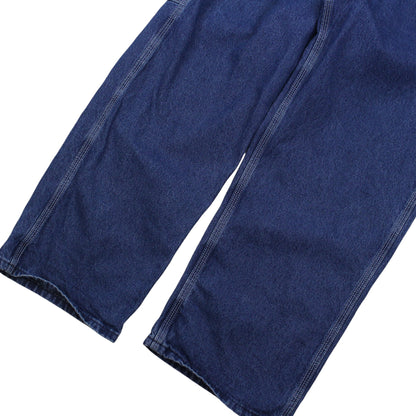 Carhartt Navy Denim Baggy Dungarees (W34 X L28)