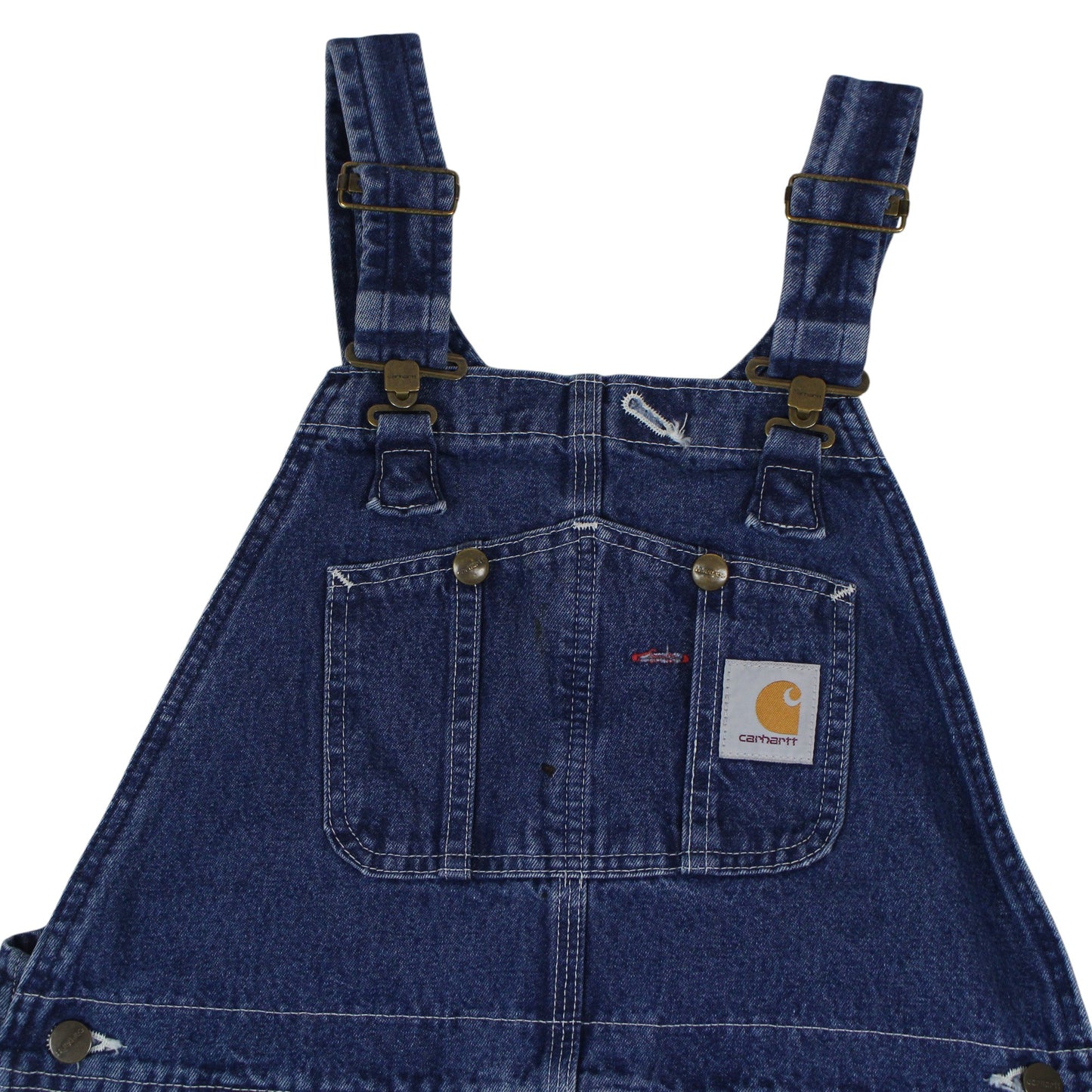 Carhartt Navy Denim Baggy Dungarees (W34 X L28)