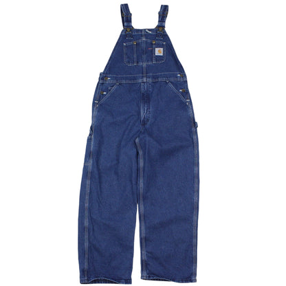 Carhartt Navy Denim Baggy Dungarees (W34 X L28)