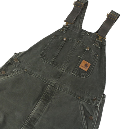 Carhartt Green Heavy Canvas Insulated Dungarees (W36 X L29)