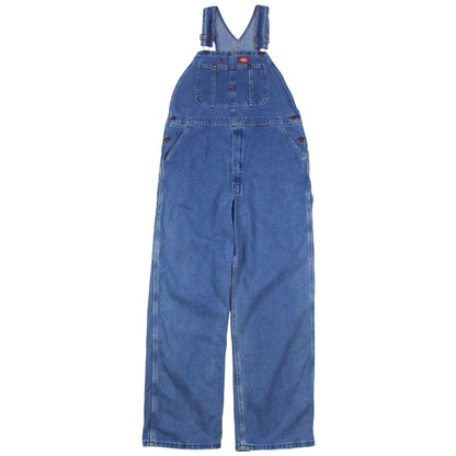 Dickies Blue Denim Dungarees (W34 X L32)