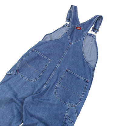 Dickies Blue Denim Dungarees (W34 X L32)