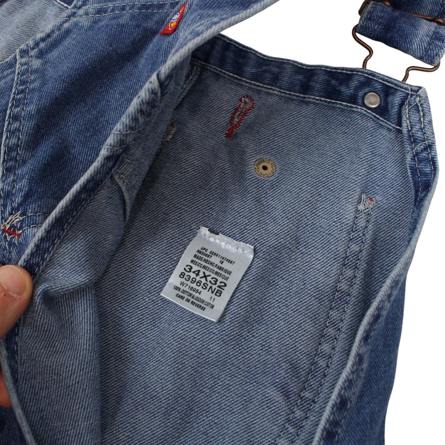 Dickies Blue Denim Dungarees (W34 X L32)