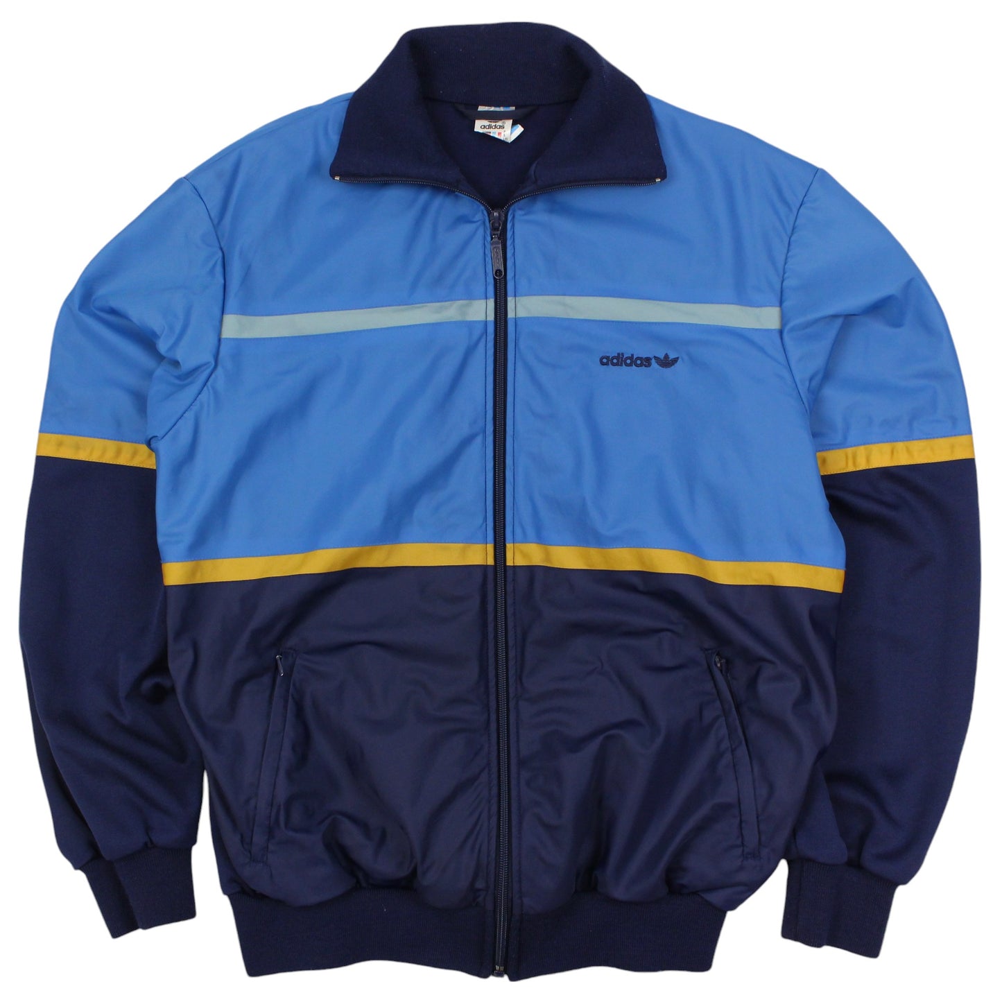 90s Adidas Blue/Navy Track jacket (L)