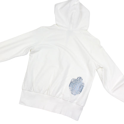 00s Nike White Full Zip Hoodie (Womens M)