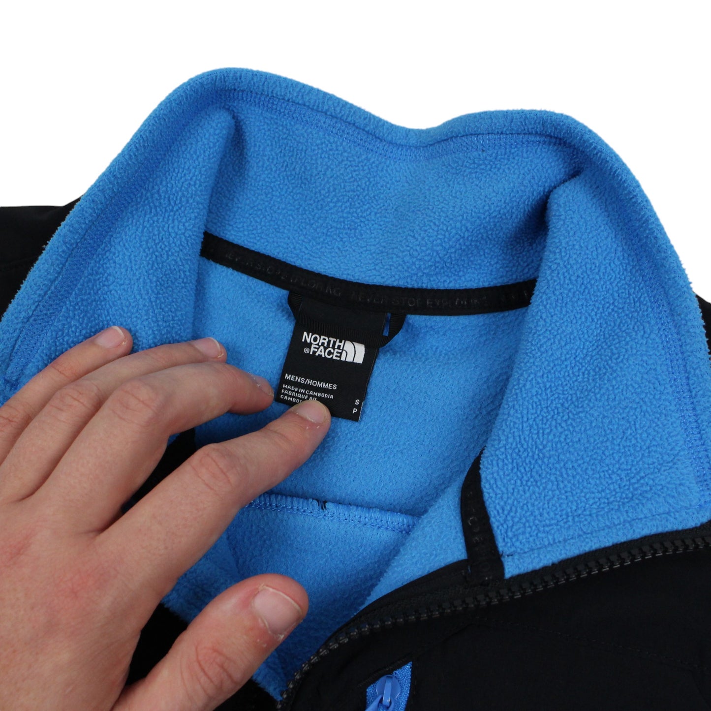 The North Face Blue Full Zip Fleece Jacket (S)