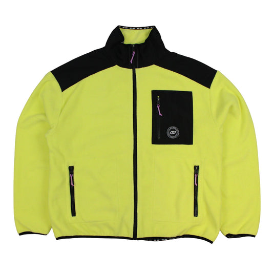 DKNY Sport Luminous Yellow Fleece Jacket (M)