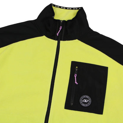 DKNY Sport Luminous Yellow Fleece Jacket (M)