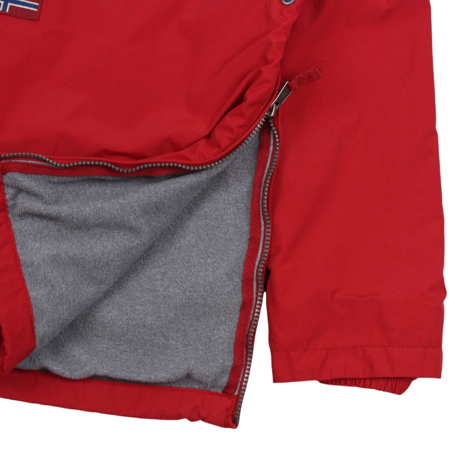 Napapijri Rainforest Red Fleece Lined Jacket (XS)