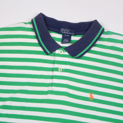 00s Polo Ralph Lauren Green Polo Top (S)