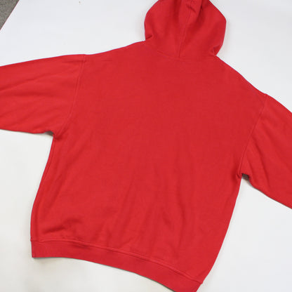 00s Fila Red Embroidered Hoodie (L)