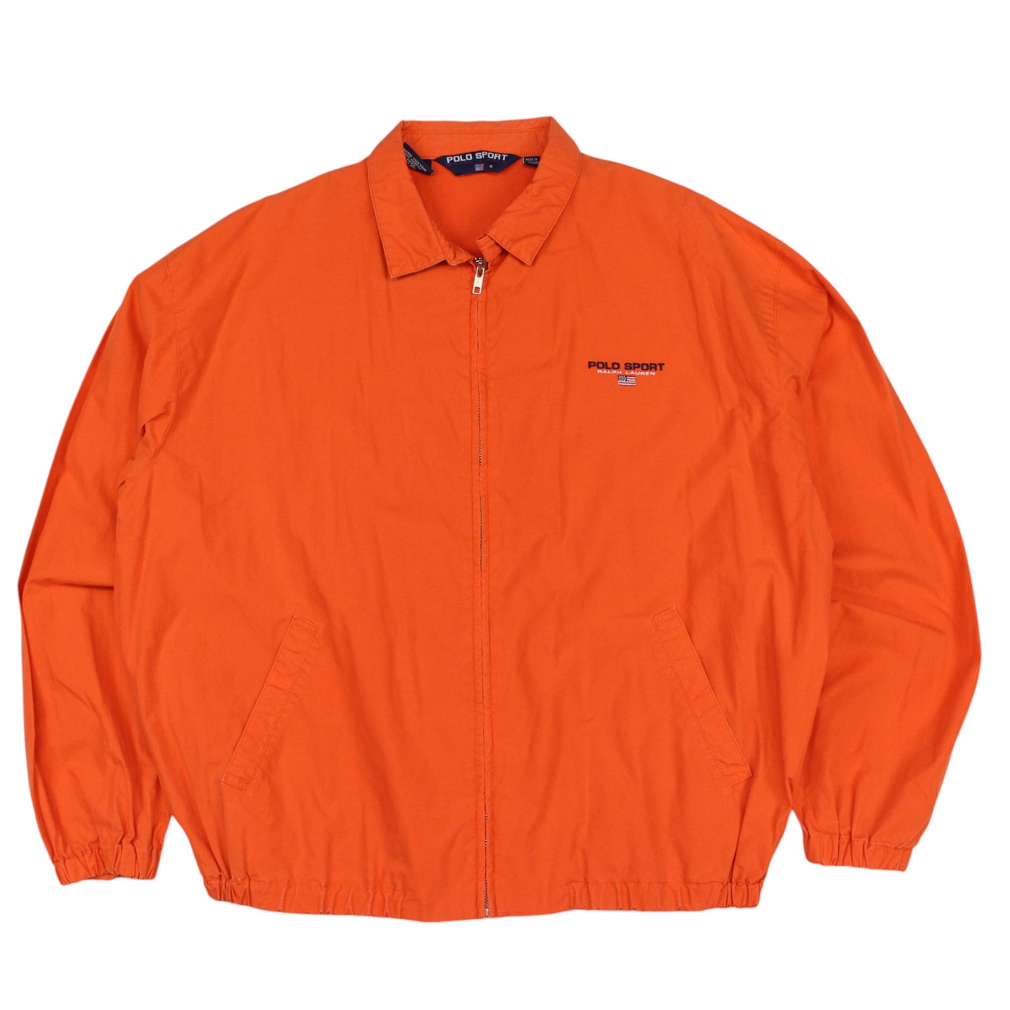 90s Polo Sport Orange Light Harrington Jacket (XXL)